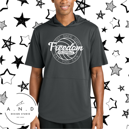 Freedom Volleyball- Club Short Sleeve Hoodie