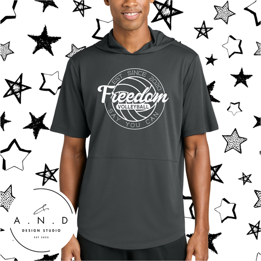 Freedom Volleyball- Club Short Sleeve Hoodie