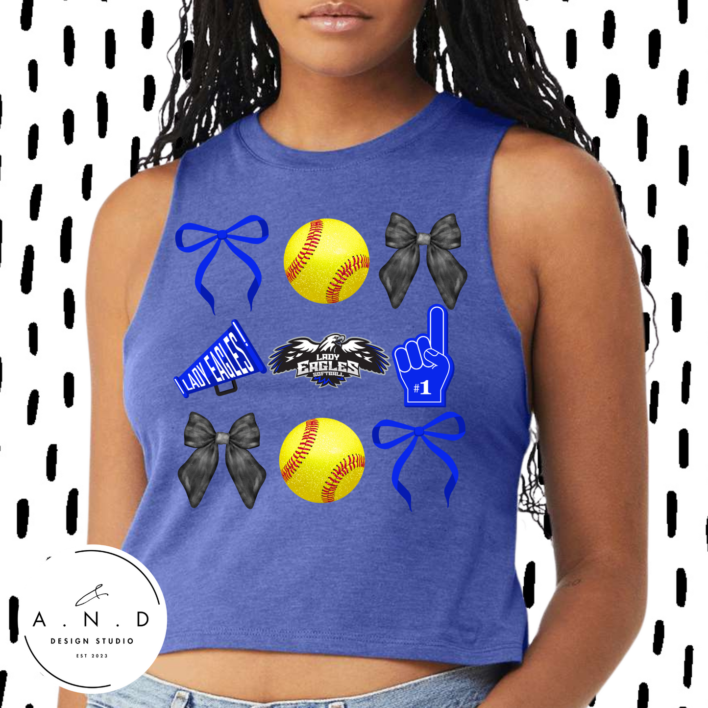 Lady Eagles Bows- Tees & Tanks