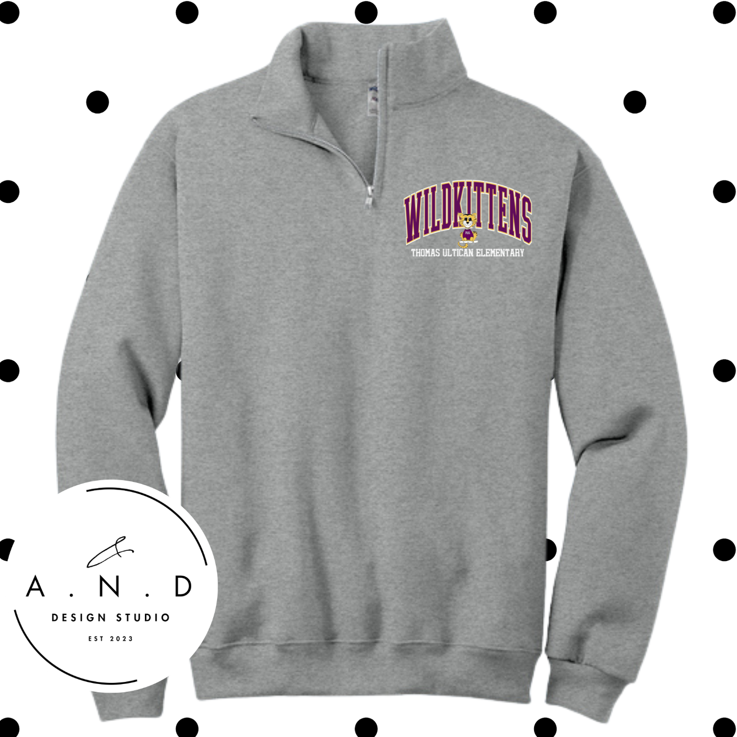 TUE Wildkittens- Fleece Quarter Zip