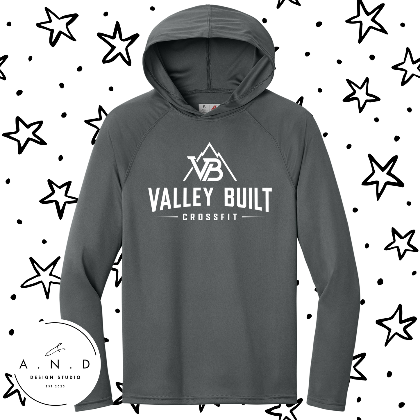 Valley Built- long sleeve hooded performance tee