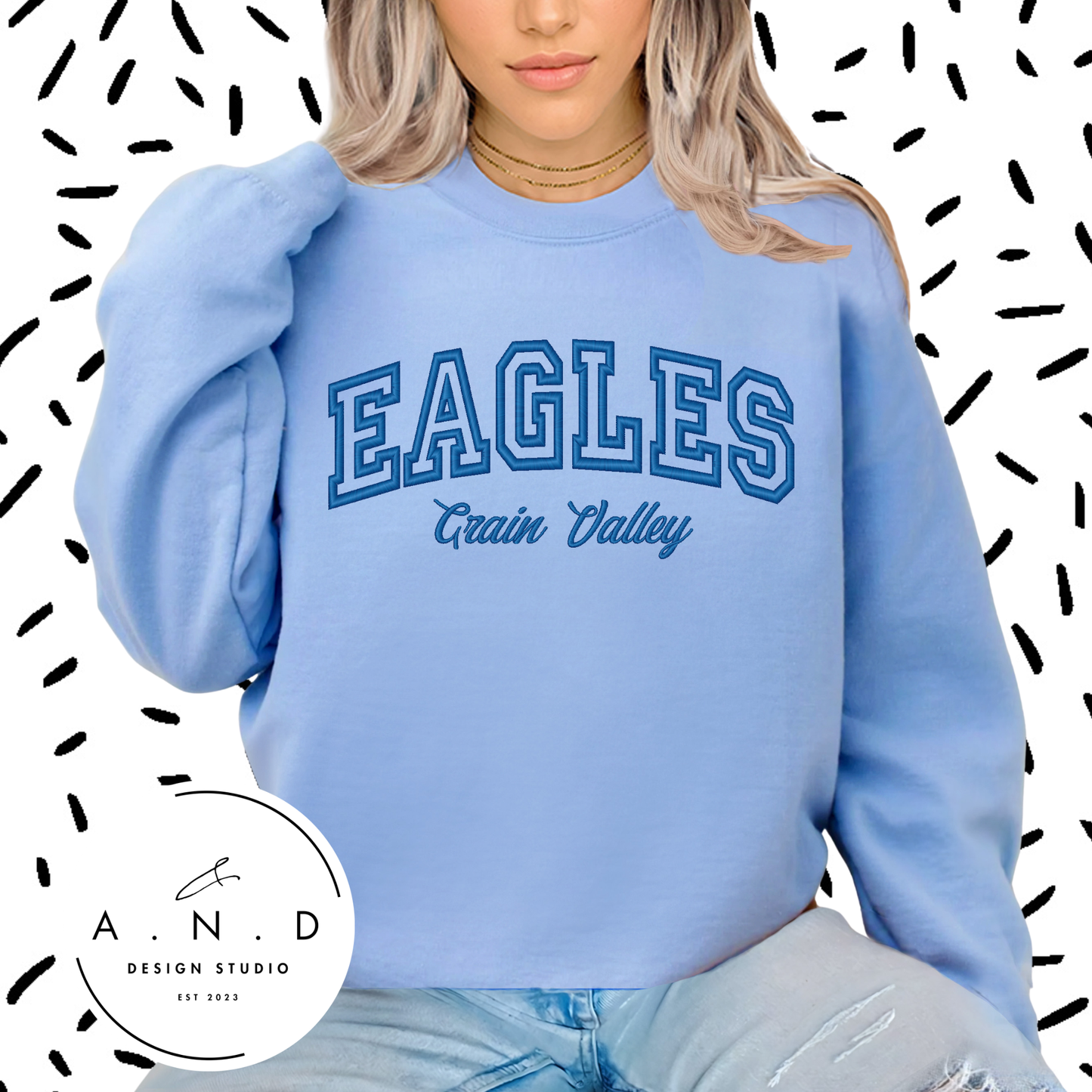 EAGLES Grain Valley Embroidery