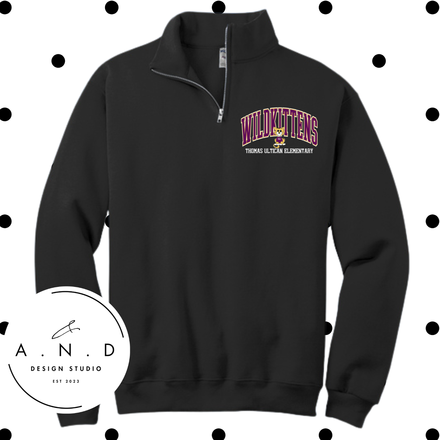 TUE Wildkittens- Fleece Quarter Zip