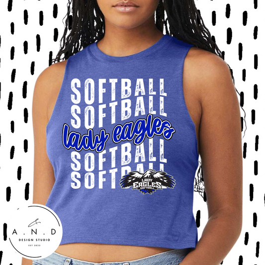 Lady Eagles Wavy- Tees & Tanks
