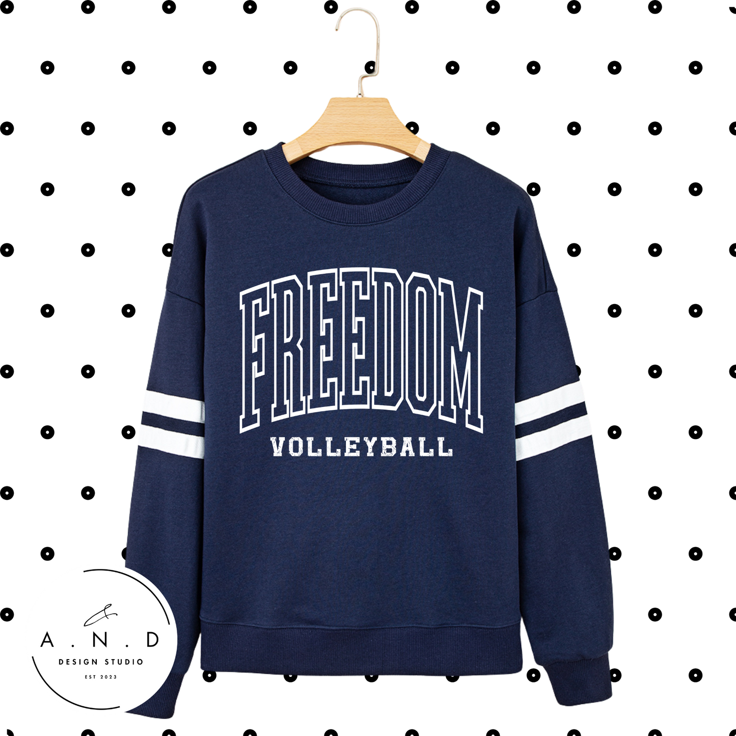 **PRE-ORDER** Freedom Varsity Stripe Lightweight Sweatshirt