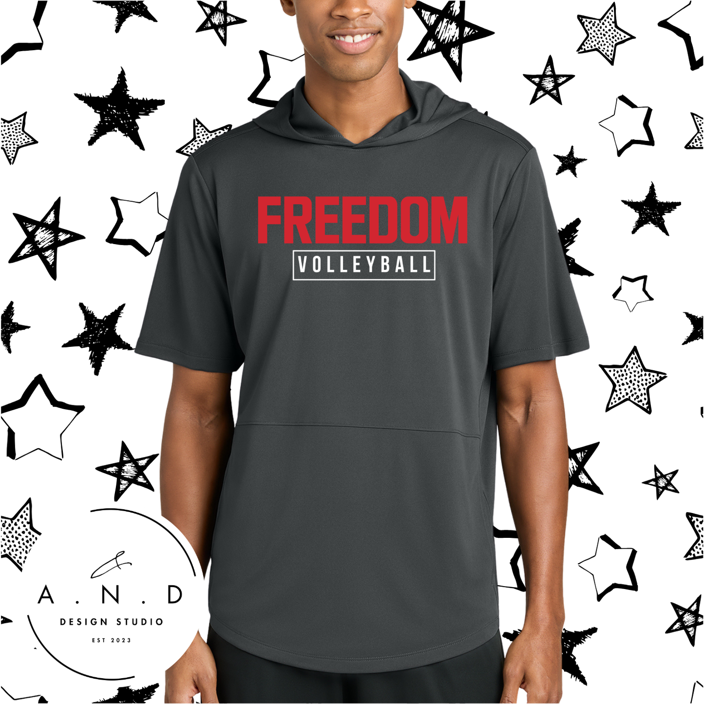 Freedom Volleyball- Club Short Sleeve Hoodie