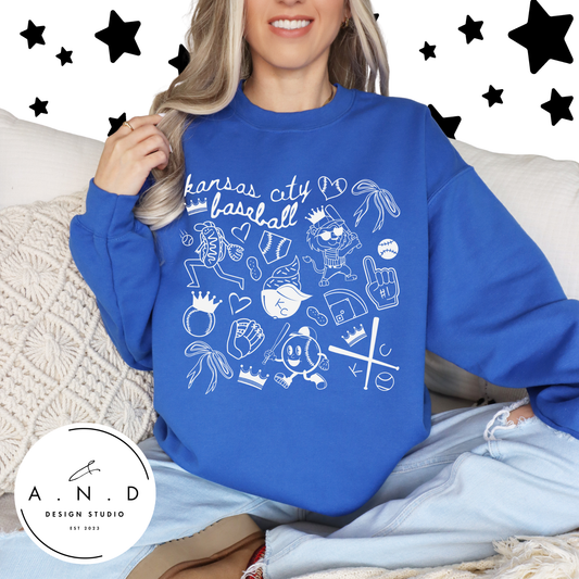 Kansas City Baseball Doodle