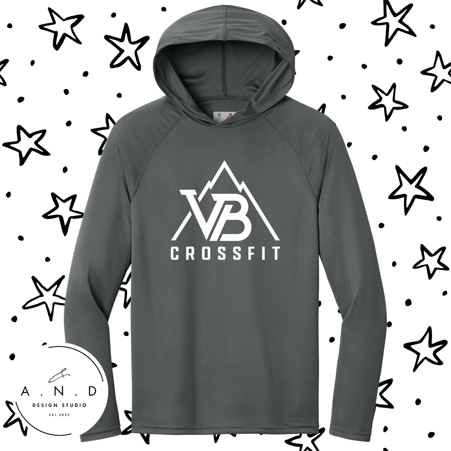 Valley Built- long sleeve hooded performance tee