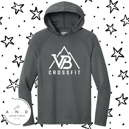 Valley Built- long sleeve hooded performance tee