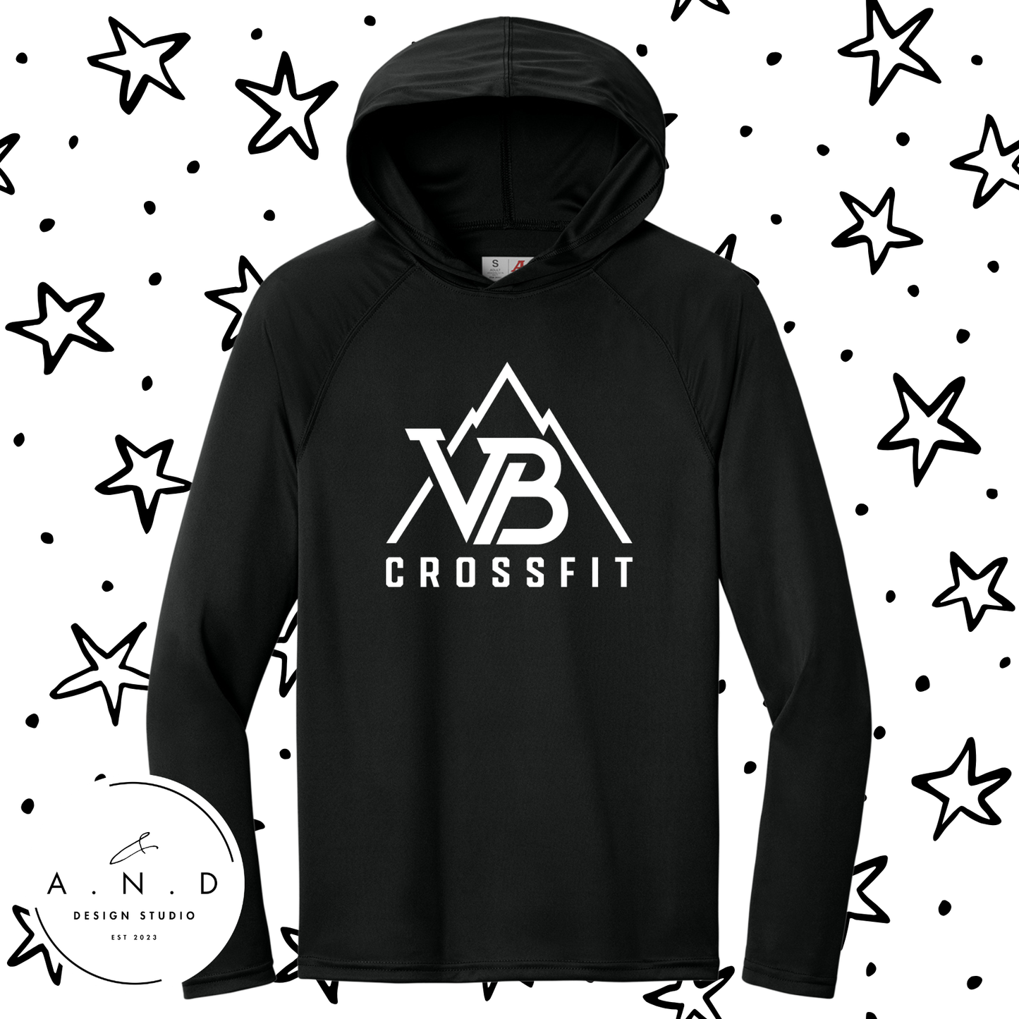 Valley Built- long sleeve hooded performance tee