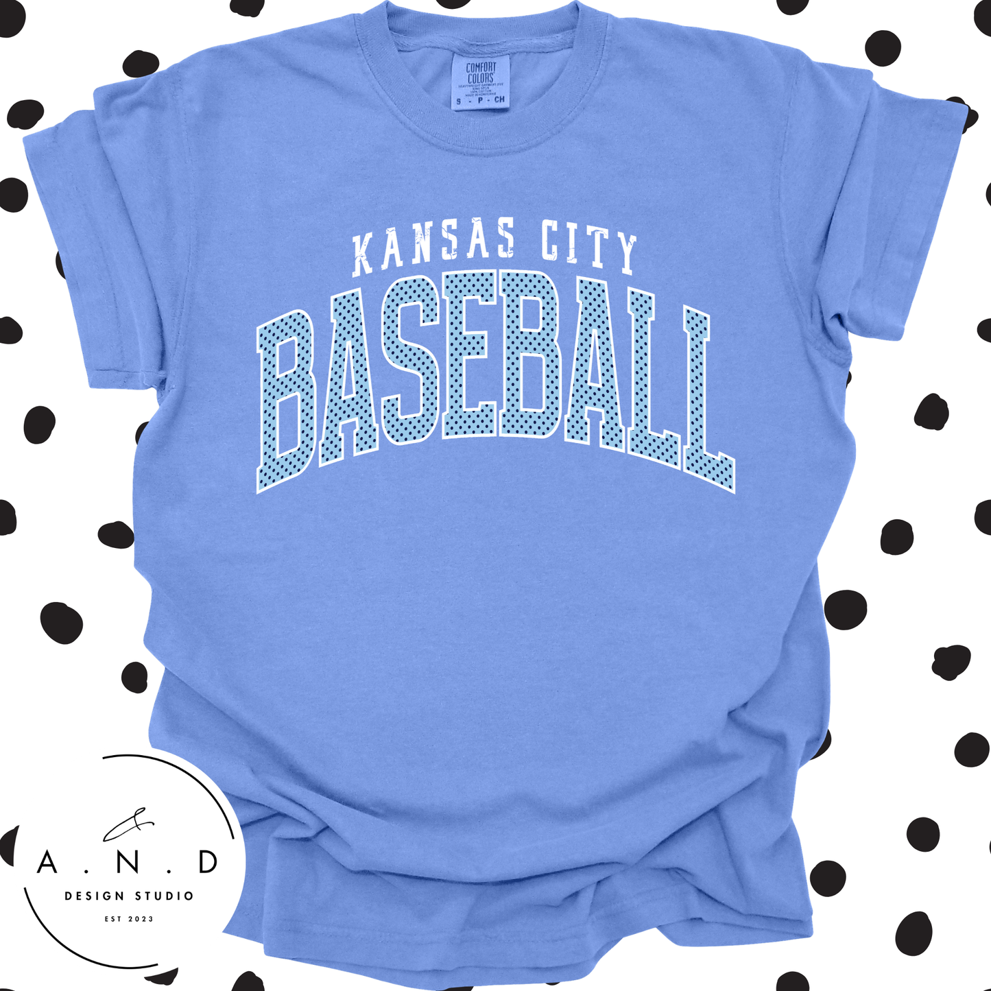 KC Baseball Polka Dot