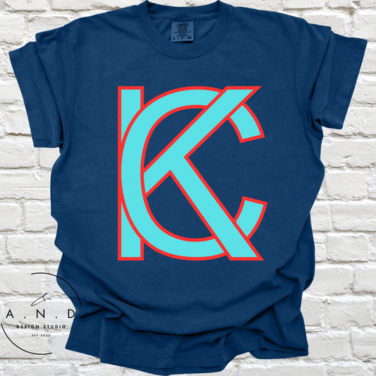 KC Teal & Red