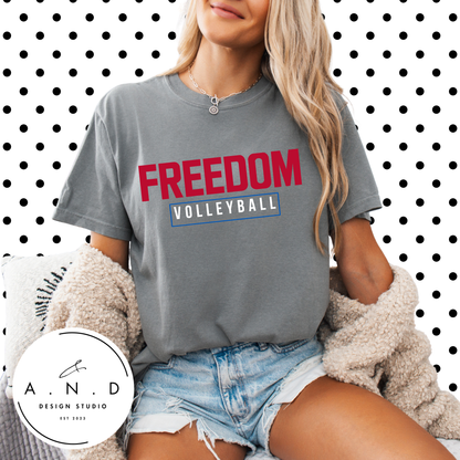 Freedom Volleyball Square Logo