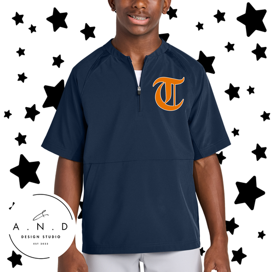 Titans- 1/2 Zip Short Sleeve Jacket