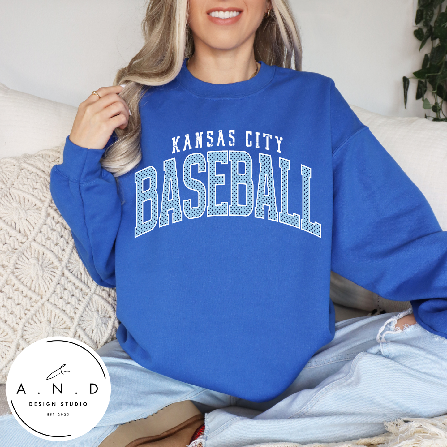 KC Baseball Polka Dot