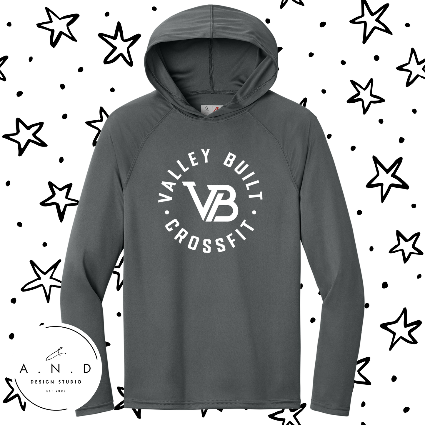 Valley Built- long sleeve hooded performance tee