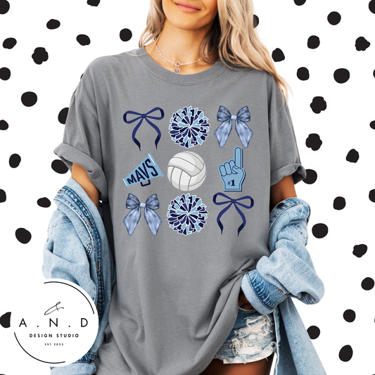 MAVS Volleyball Bows