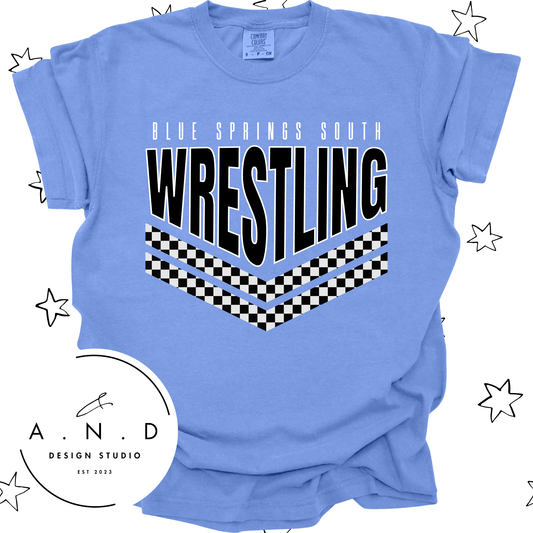 Blue Springs South Wrestling Checkered
