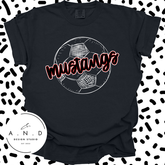 Mustangs Soccer- white