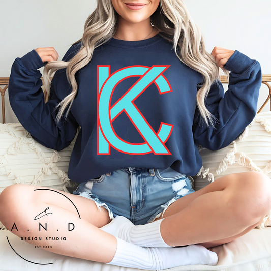 KC Teal & Red