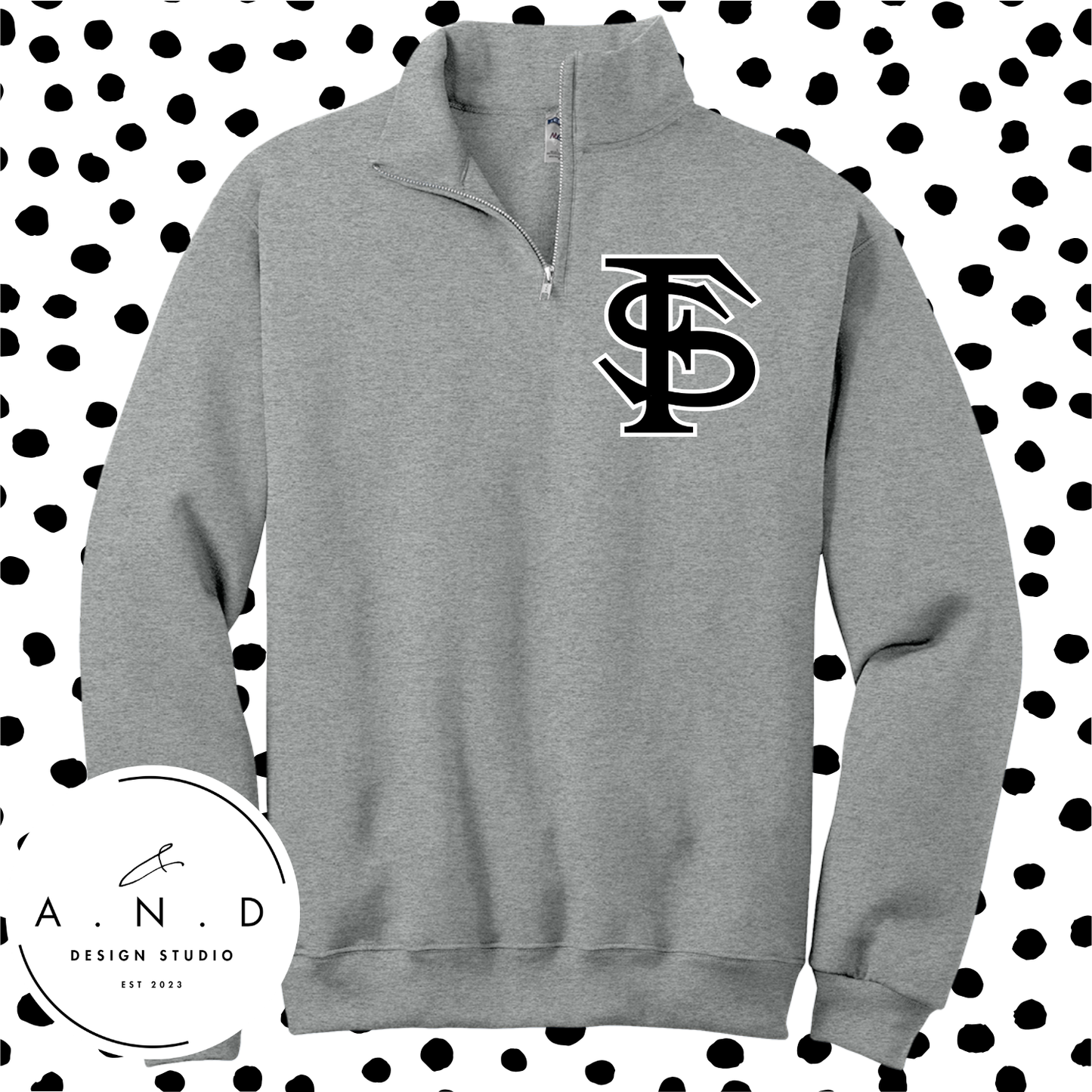 Fighting Squirrels- Fleece Quarter Zip