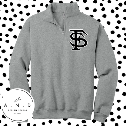 Fighting Squirrels- Fleece Quarter Zip
