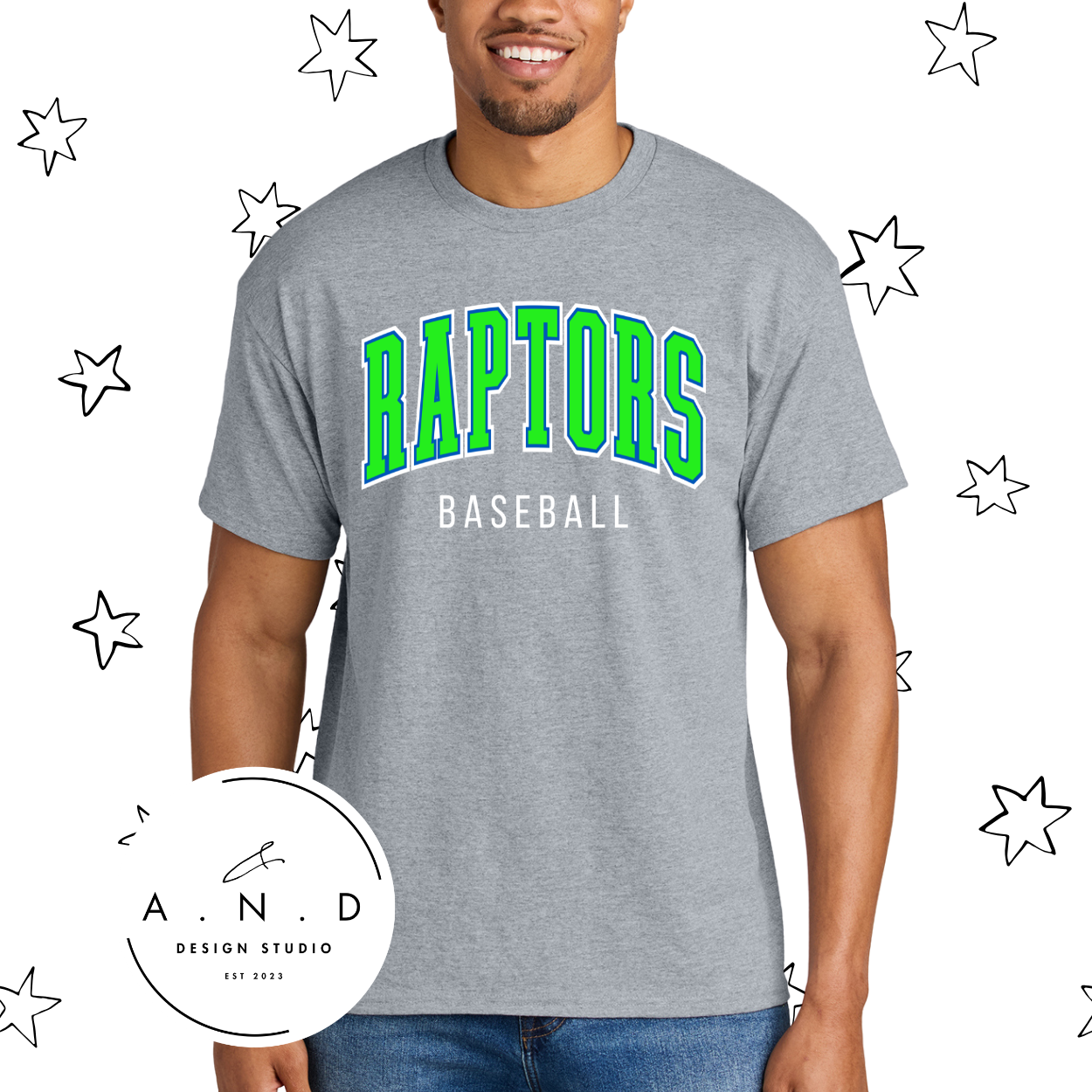 Raptors Baseball- Stacked