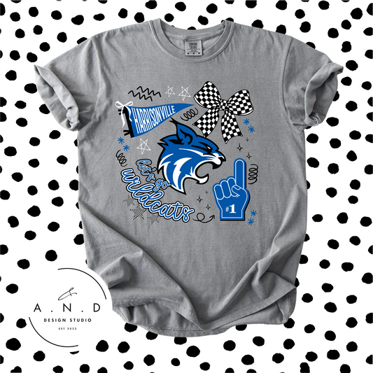 Harrisonville Wildcats Doodle