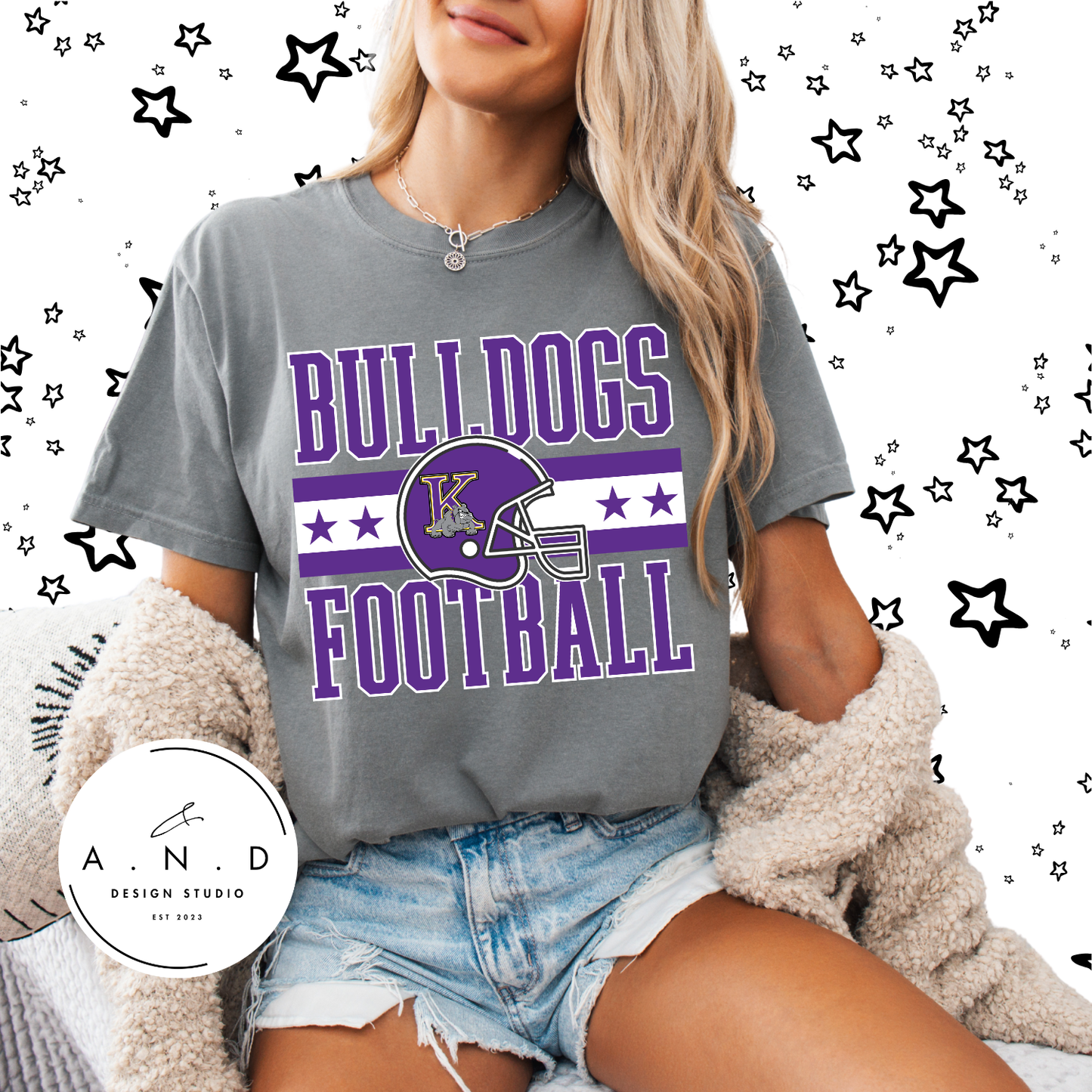 Kearney Bulldogs Football Helmet