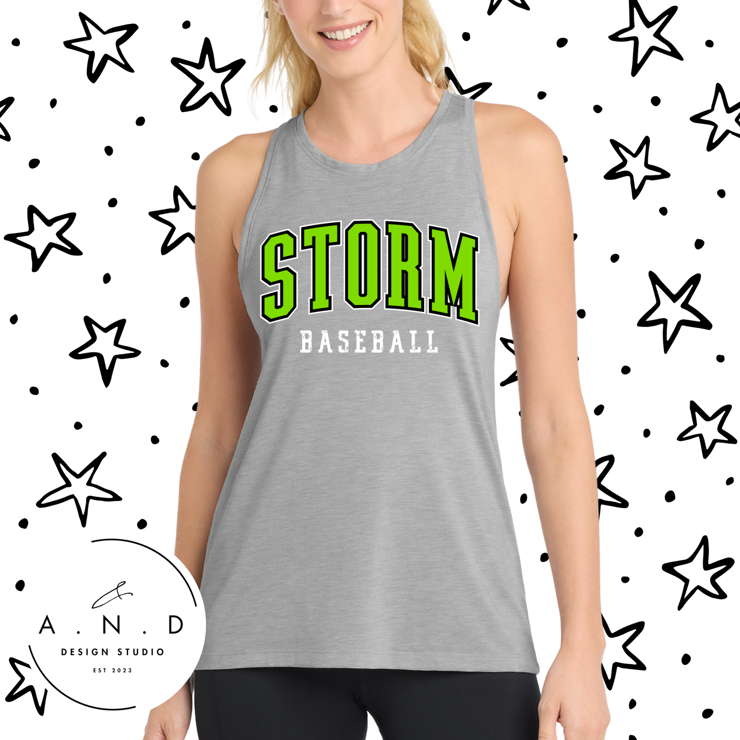 Storm Baseball Tank Tops