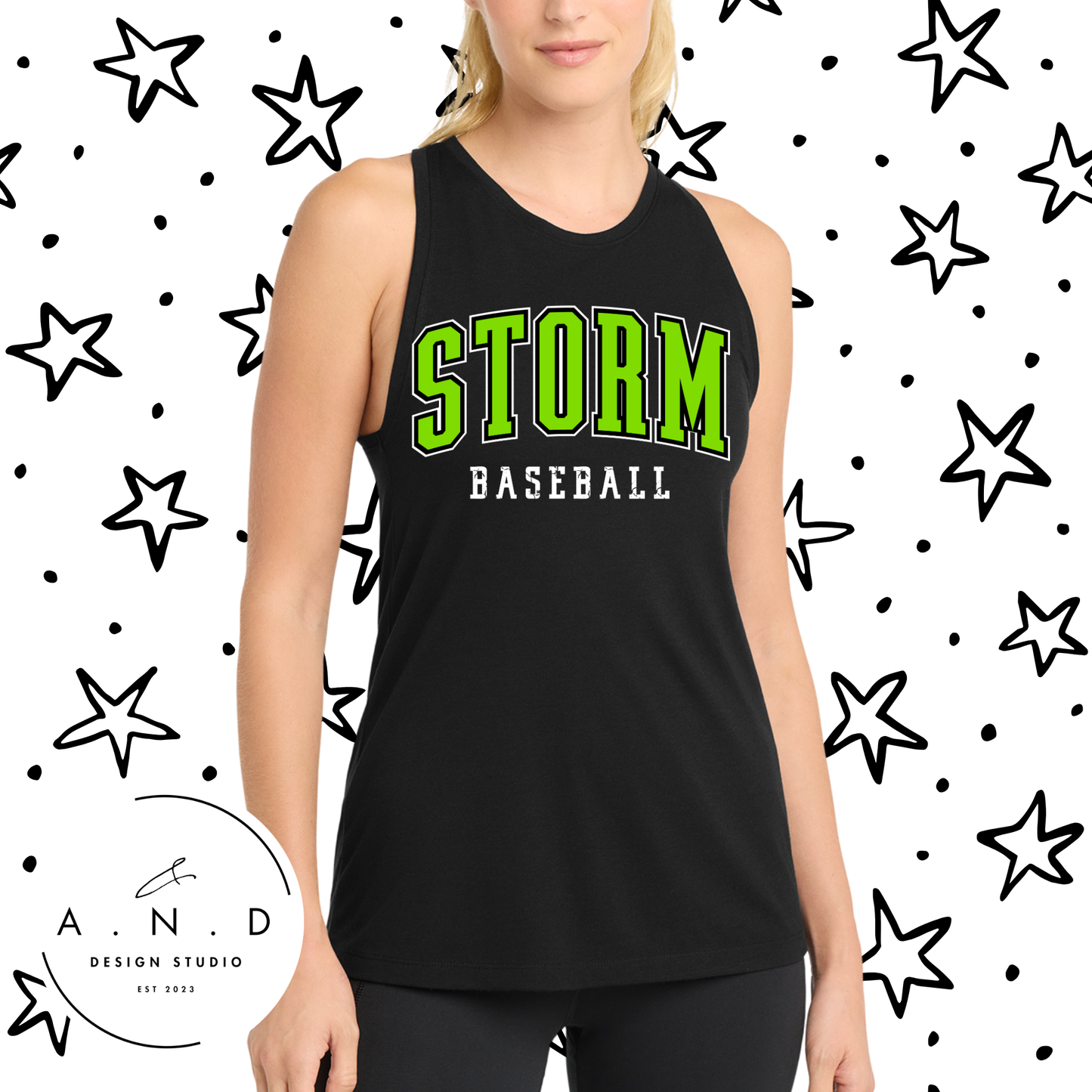 Storm Baseball Tank Tops
