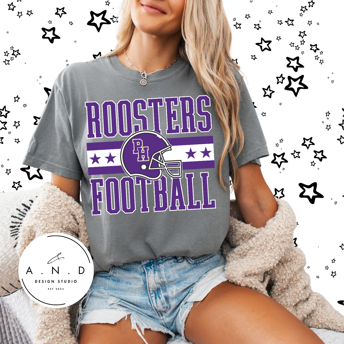 Rooster Football Helmet