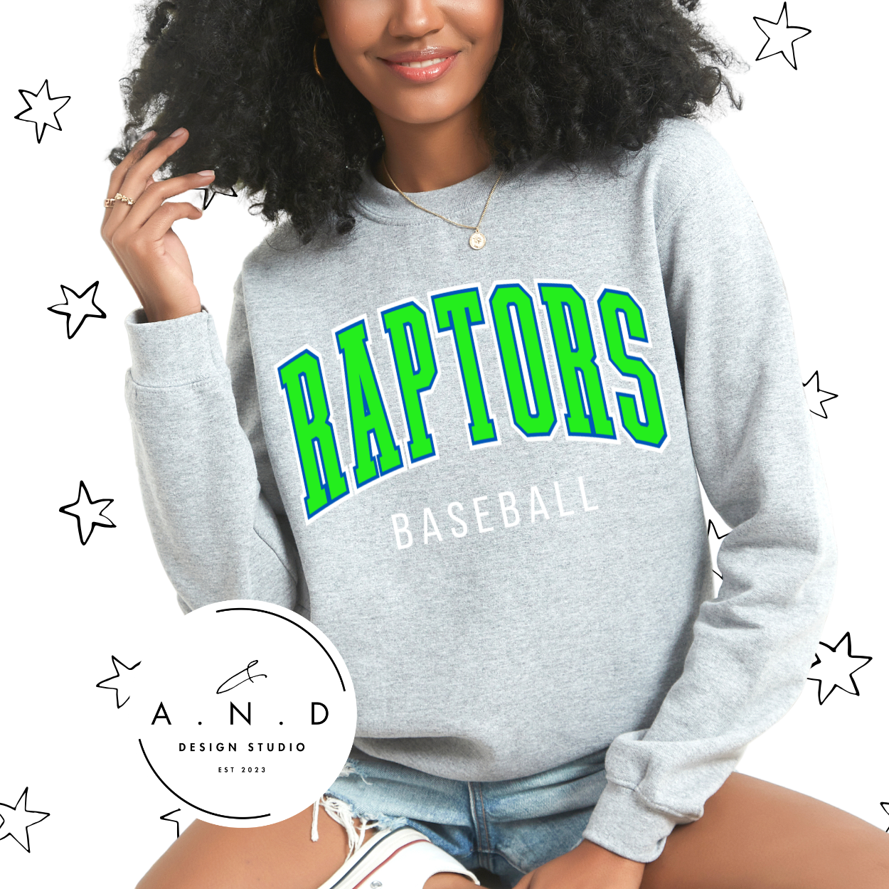 Raptors Baseball- Stacked