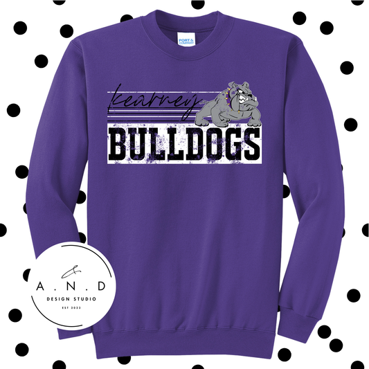 Kearney Bulldogs Block Distressed
