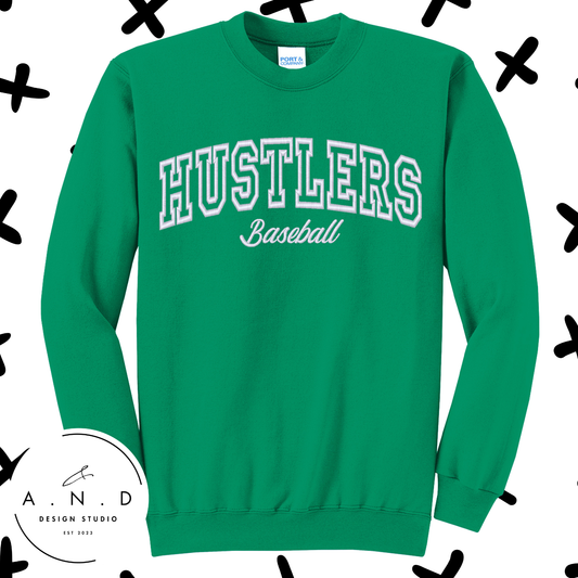 Hustlers Baseball Embroidery Sweatshirts