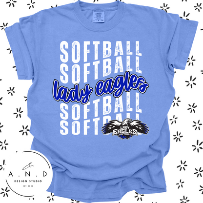 Lady Eagles Wavy- Tees & Tanks
