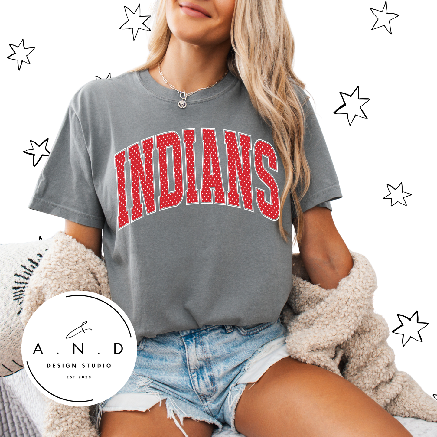 Indians Polka Dot
