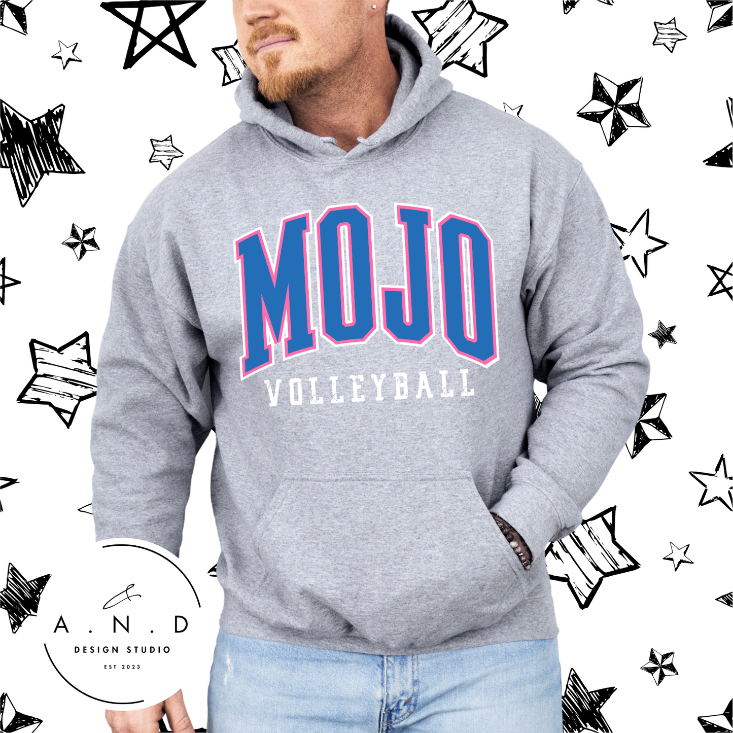 MOJO Volleyball stacked