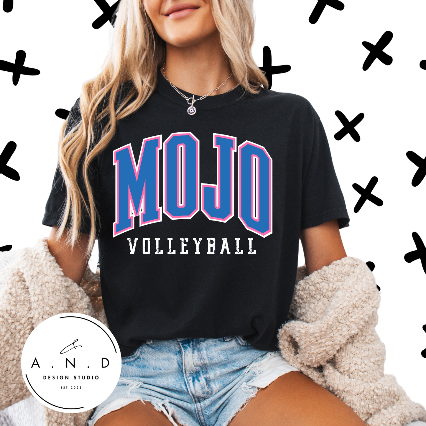 MOJO Volleyball stacked