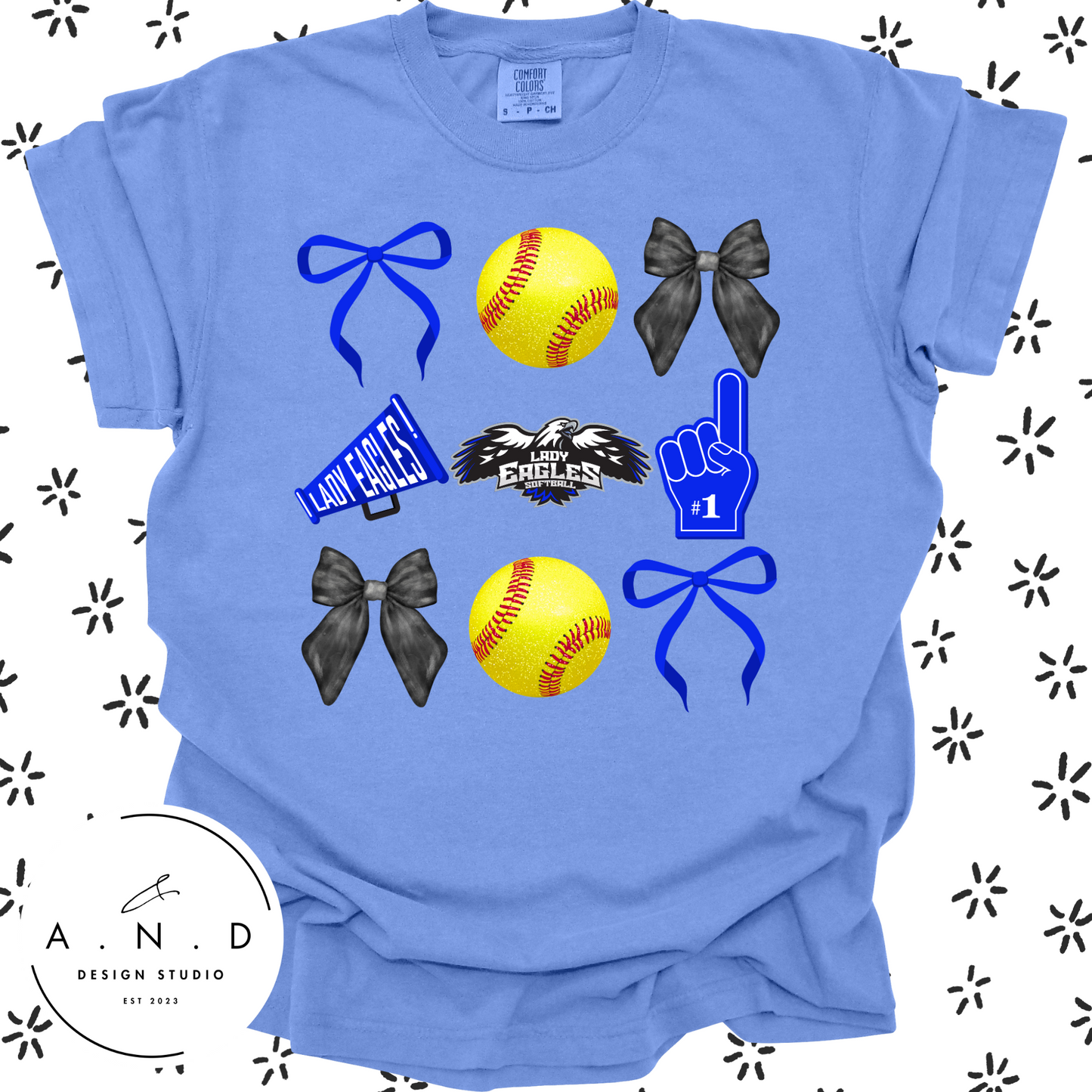 Lady Eagles Bows- Tees & Tanks