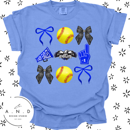 Lady Eagles Bows- Tees & Tanks