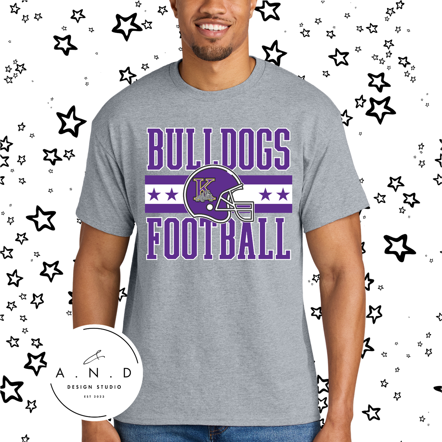 Kearney Bulldogs Football Helmet