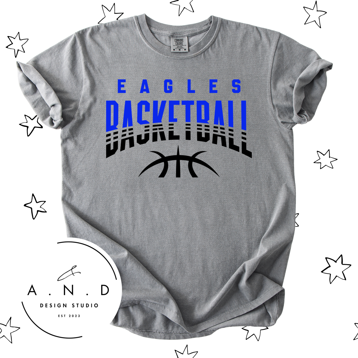 Eagles Basketball- blue/black