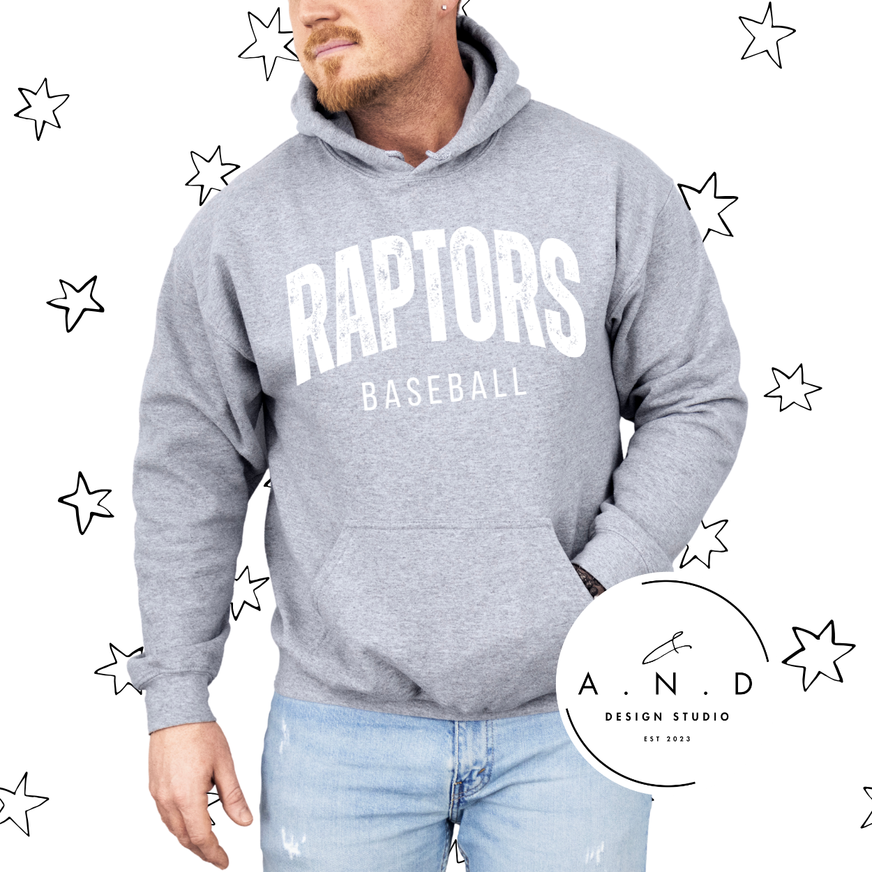 Raptors Baseball- Distressed