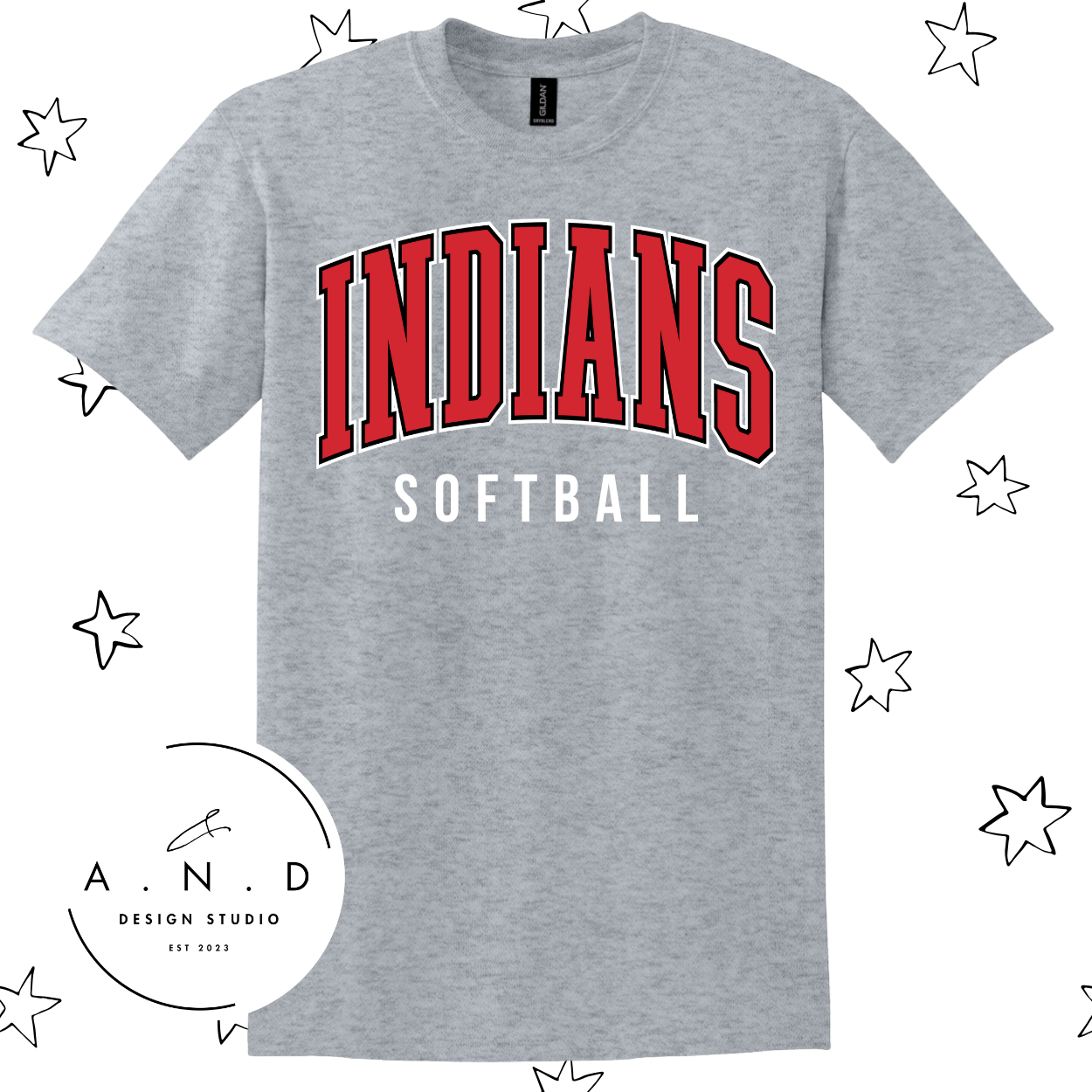 INDIANS softball stacked