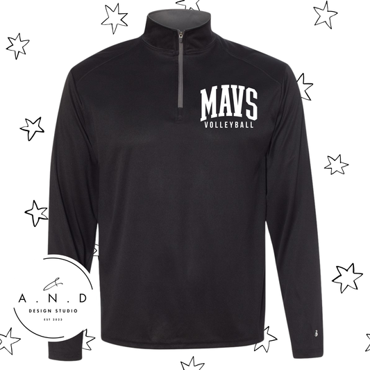 MAVS Volleyball Performance Quarter Zip