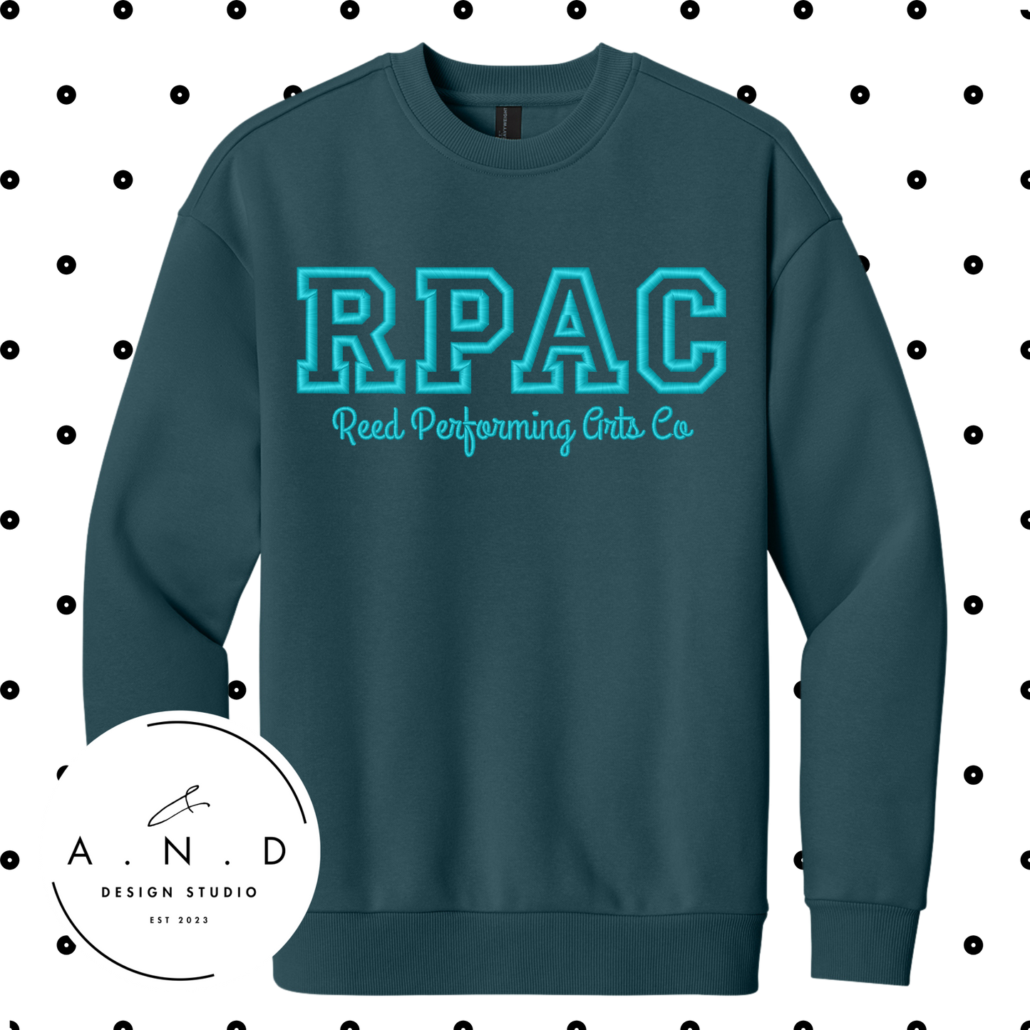 RPAC Embroidery Sweatshirt (TEAL THREAD)
