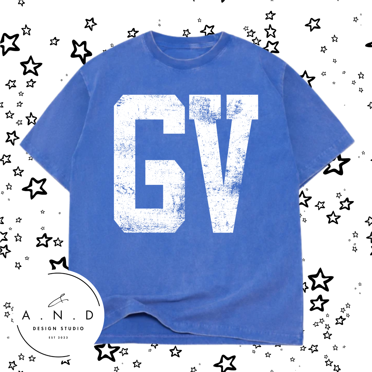 GV Distressed- Oversized Tee