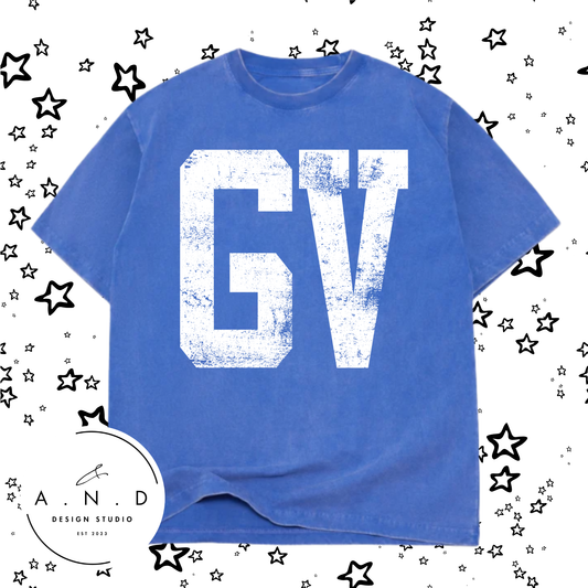 GV Distressed- Oversized Tee