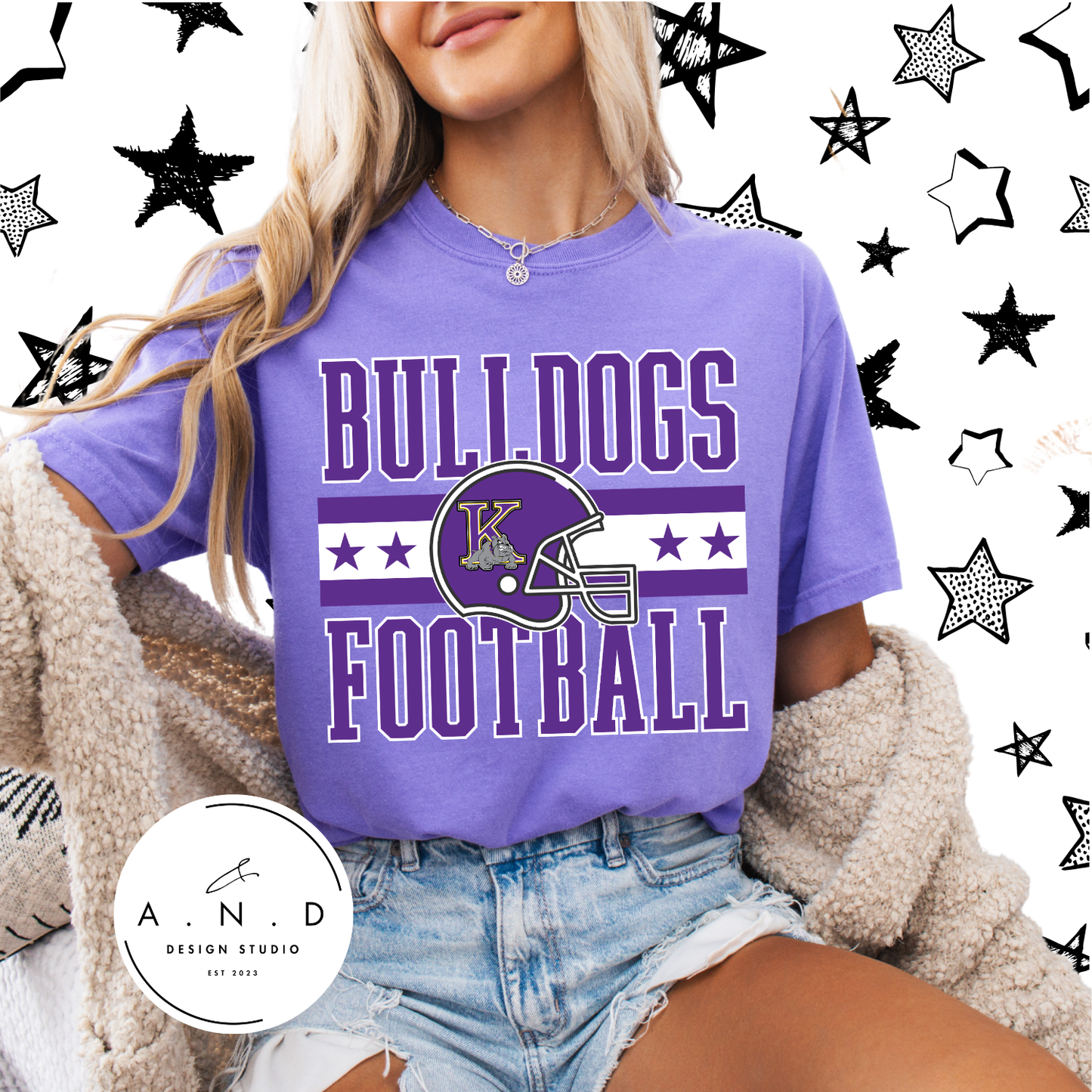 Kearney Bulldogs Football Helmet